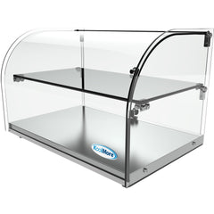 22 in. Commercial Countertop Bakery Display Case with Front Curved Glass and Rear Door, 1.5 cu. ft. DC-2C.