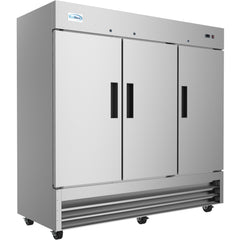 82 in. Three-Door Reach-In Freezer 72 cu ft. RIF-3D-SS.