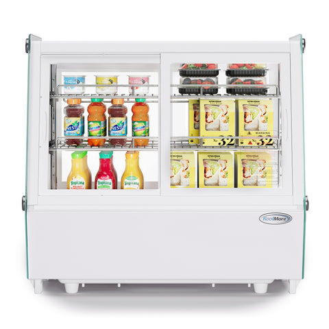 28 in. Self-Service Countertop Display Refrigerator in White (CDC-125-WH)