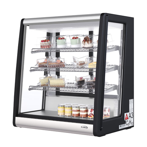 31 in. 4-Tier Commercial Countertop Display Refrigerator in Stainless-Steel (CDC-69-SS)