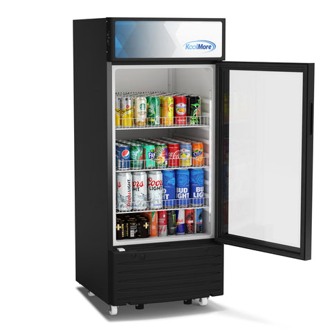 6 cu. ft. One Glass Door Commercial Display Merchandiser Refrigerator (KM-MDR-1D-6C)