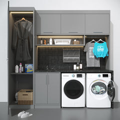 8 cu. ft. Large Capacity Stackable Vented Electric Front Load Dryer in White, 240V, FLD-8CWH.