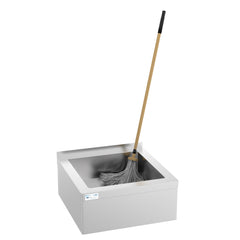 13 in. Commercial Floor Mop Sink with Deep Basin, Bowl size 24"x 24"x 13" MPS-2424133.