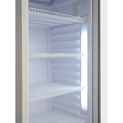 24 in. One-Door Commercial Merchandiser Refrigerator in White,12 cu. ft. (KM-MDR-1GD-12CWH)