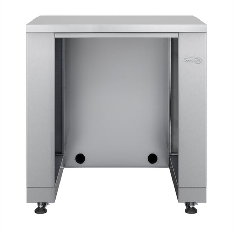 32 in. Outdoor Cabinet Kitchen for Refrigerator in Stainless-Steel (KM-OKS-UCRCAB)