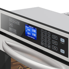 5 cu. ft. Stainless-Steel Premium Convection Double-Unit Wall Oven, KM-WO30D-SS.