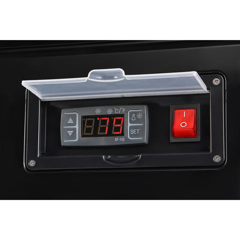 48 in. Self-Service Countertop Display Refrigerator in Black (CDC-250-BK)