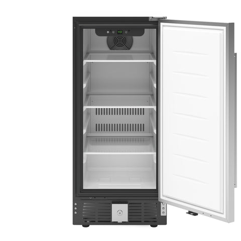 15 in. Small Stainless Steel Built-In Refrigerator and Beverage Cooler, 3 cu. ft. - KM-BIR3C-SS.