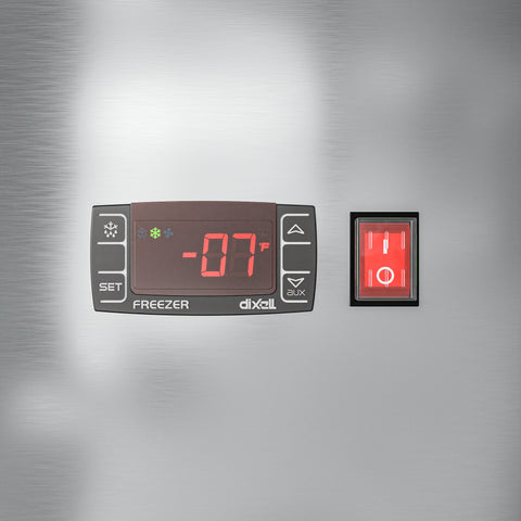 29 in. Commercial Stainless Steel Solid Half Door Reach-In Freezer 23 cu. ft. RIF-1D-SSHD