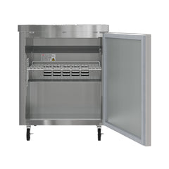 27 in. One Door Commercial Undercounter Refrigerator 5 cu. ft. in Stainless-Steel (KM-UCR-1DSS)