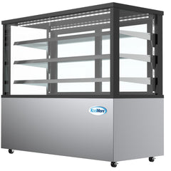 71 in. Refrigerated Bakery Display Case for Cakes, Stainless Steel Frame, 30 cu. ft. RBD30C.