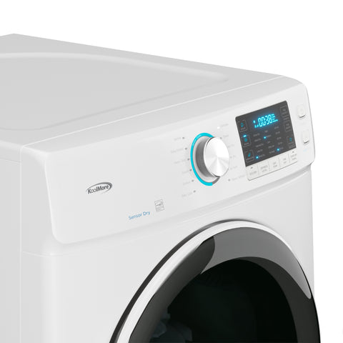 8 cu. ft. Large Capacity Stackable Vented Electric Front Load Dryer in White, 240V, FLD-8CWH.