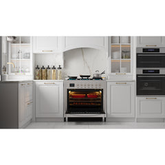 36 in. Professional Dual Fuel Range in Stainless Steel with Legs, 4.3 cu. ft. KM-FR36DF-SS
