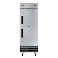 28 in. Commercial Stainless Steel Solid Half Door Reach-In Refrigerator, 23 cu. ft. RIR-1D-SSHD