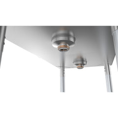 43 in. Two Compartment Stainless Steel Commercial Sink with Drainboard, Bowl Size 14"x 16"x 11" SB141611-12R3.