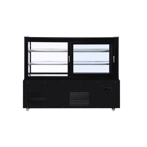 60 in. Refrigerated Bakery Display Case in Black, 17.6 cu. ft. (KM-CDHF-17C-BK)