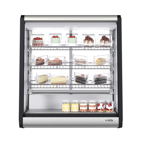 31 in. 4-Tier Commercial Countertop Display Refrigerator in Stainless-Steel (CDC-69-SS)