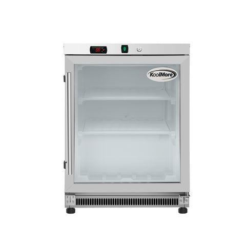 24 in. Commercial Countertop Display Freezer in White with Stainless Steel and Glass Door, 4.6 Cu. ft. (KM-MDF46GD)