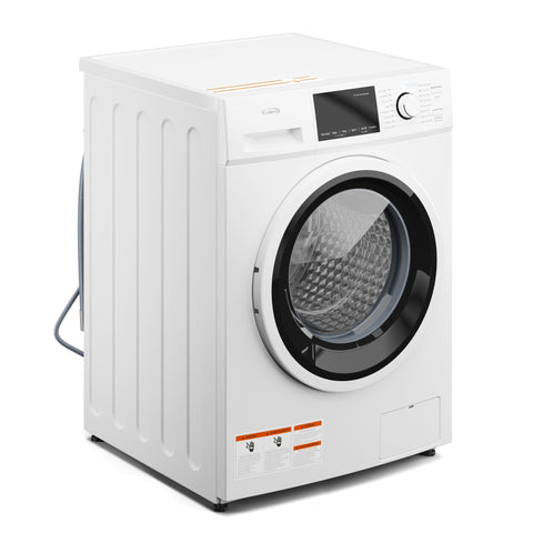 2.7 cu. ft. Stackable Front Load Compact Washing Machine in White.