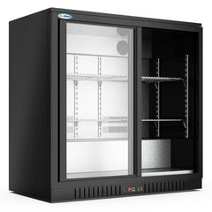 35 in. Two-Door Back Bar Refrigerator - 7.4 Cu Ft. BC-2DSL-BK