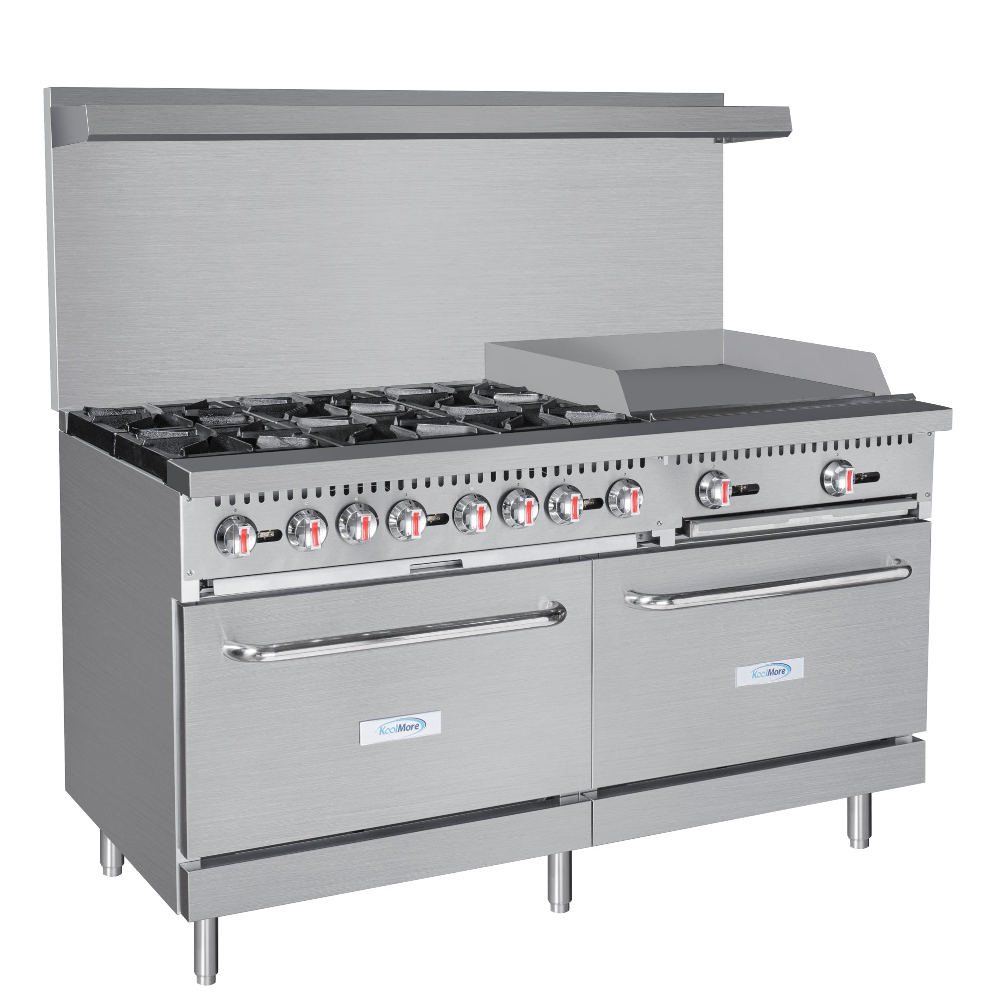 Range Griddle 60 in. 6 Burner Commercial Natural Gas Range with 24 in. Griddle in St ...