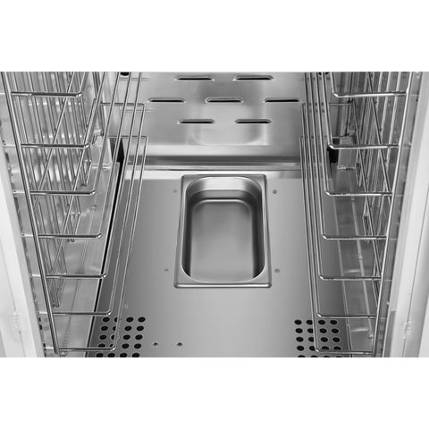 33 in. Commercial Insulated Heated Holding/Proofing Cabinet with Glass Door and Wire Racks in Silver (KM-CHP36-WIGL)