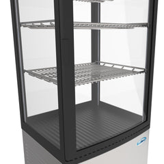 17 in. Stainless-Steel Countertop Display Refrigerator - 3 Cu Ft. CDCU-3C-SS.