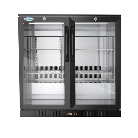 35 in. Two-Door Back Bar Refrigerator - 7.4 Cu Ft. BC-2DSW-BK