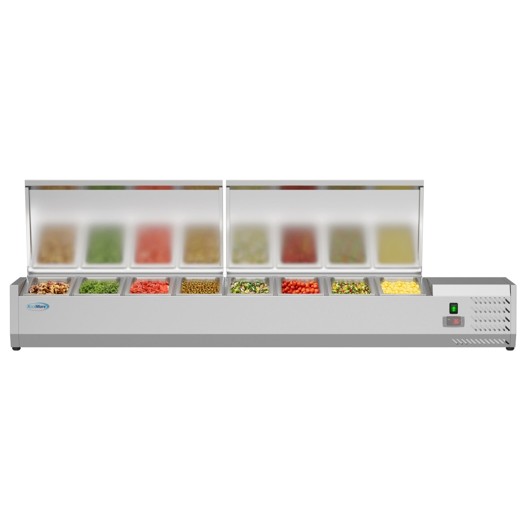 Koolmore 60 in. W 15 cu. ft. Refrigerated Food Prep Station Table