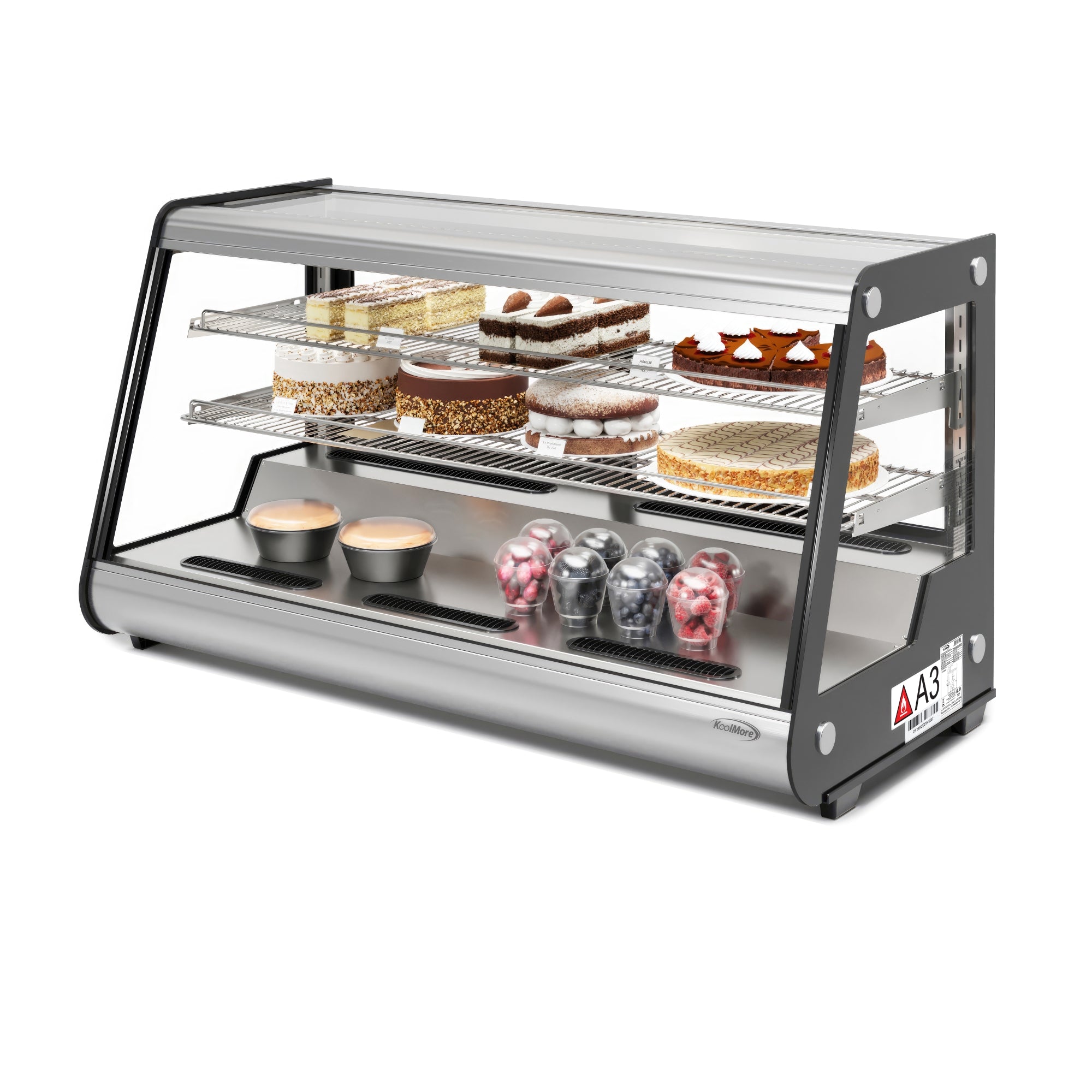 48 in. Countertop Bakery Display Refrigerator in Stainless Steel, 7 cu ...