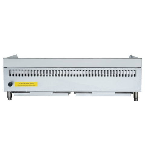 48 in. Commercial 4-Burner Natural Gas Charbroiler with 120,000 BTU in Stainless-Steel KM-GCB4-48M)