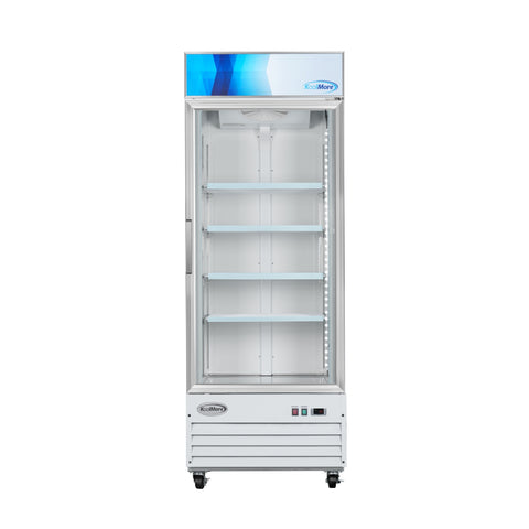 31 in. 1-Door Commercial Display Merchandiser Freezer 23 cu. ft. in White (MDF-1GD-23C-WH)