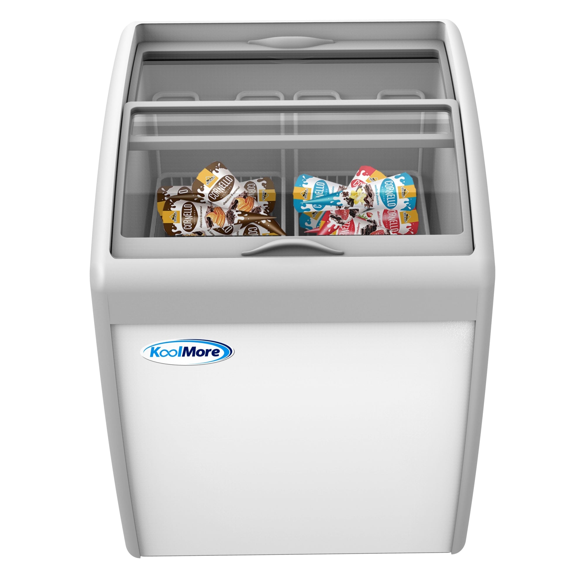 26 in. Display Ice Cream Freezer - 5.7 cu ft. MCF-6C. – Koolmore