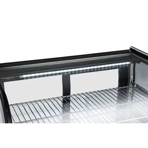 27 in.  Drop-In Countertop Display Refrigerator in Black (DICDC-120-BK)