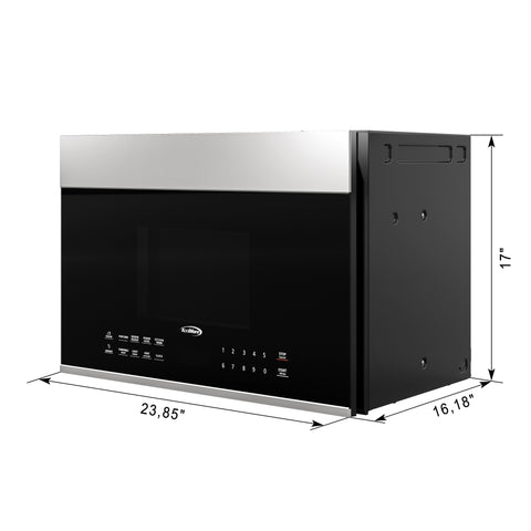 1.3 cu. ft. Over the Range Stainless Steel Microwave, 300 CFM, One Panel (KM-MOT-OP1SS)