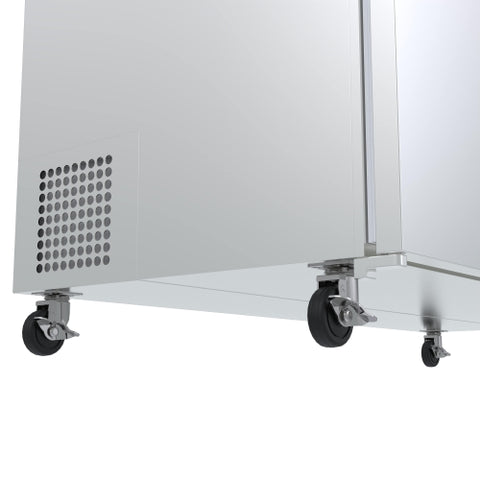 2-Door Mega Top Refrigerated Sandwich Prep Table in Stainless Steel, 15 cu. ft. SPTR-2D-15C-LT.