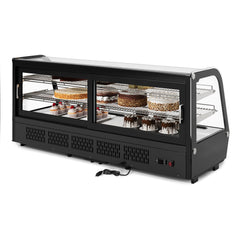60 in. Countertop Bakery Display Refrigerator in Black, 8 cu. ft. (CDC-8C-BK)