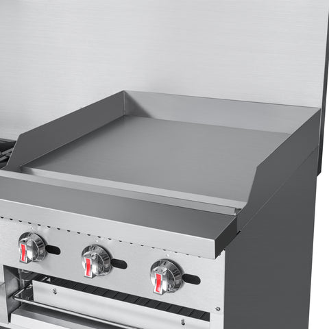 60 in. Commercial LP Range with 24 in. Griddle and Broiler in Stainless-Steel (KM-CRGB60-LP)