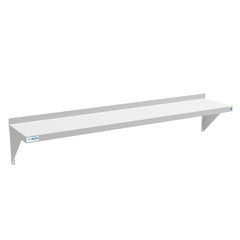 12" x 60" 18-Gauge Stainless-Steel Heavy Duty Wall Shelf, WMSH-1260.
