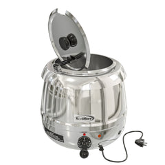 11.5 Qt. Round Countertop Stainless-Steel Food / Soup Kettle Warmer, SK-SS-3G.