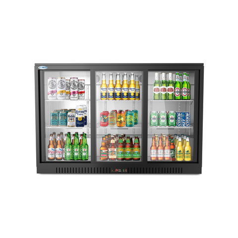 53 in. Three-Door Back Bar Refrigerator - 11.3 Cu Ft. BC-3DSL-BK