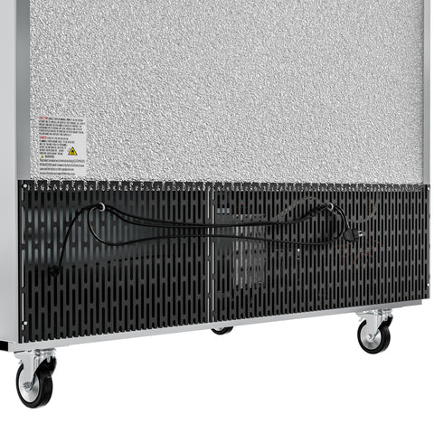 54 in. Commercial Stainless Steel Solid Half Door Reach-In Refrigerator 47 cu. ft. RIR-2D-SSHD