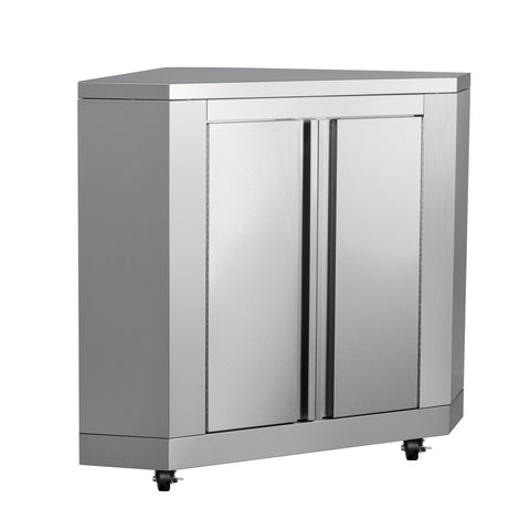 26 in. Stainless-Steel Corner Cabinet for Outdoor Kitchen (KM-OKS-CCAB)